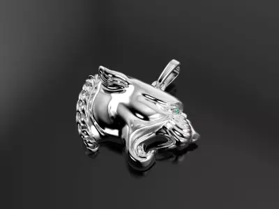 Magerit panthere pendant 3D print model