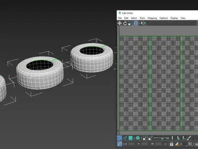 Game Ready Tires Pack Low-poly 3D model