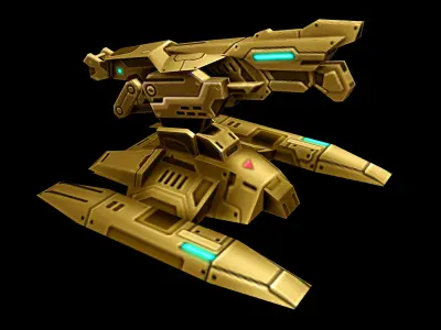Spaceship - Big Fort 13 3D model