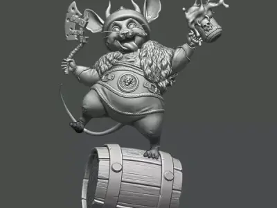 Mouse Viking 3D print model