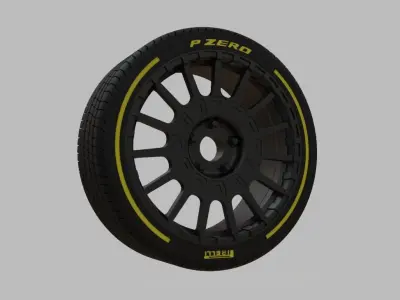 Miniature Enkei  Overlander Rim and Tire - 3d Print 3D print model