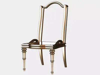 Carved chair for cnc 16 3D model