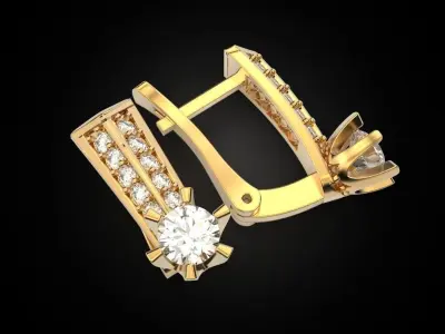 Classic Women Earring 3D print model