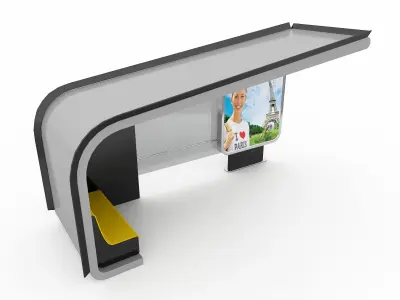 BUS STATION 7 3D model