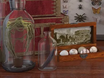 Decorative set Insects 3D model