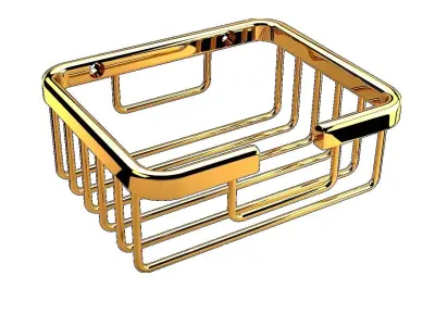 Hotel Square Wire Soap Dish 3D model