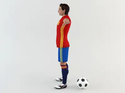 Spanish footballer 3D model