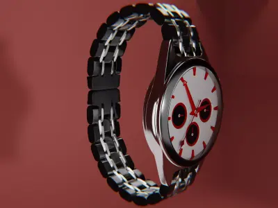 Customizable 3D Wristwatch Model for  Product Visualization 3D model