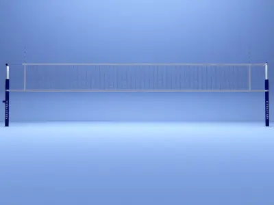 Volleyball net low poly Low-poly 3D model