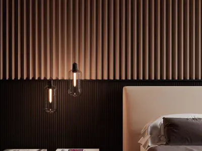 Bedroom interior scenes 3D model by aratukishikaku - Textured