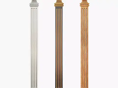 Classic pilaster 05 3D model