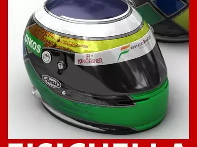 Helmet F1 2009 Giancarlo Fisichella  3D model