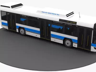 New York City Bus 3d Model 3D model