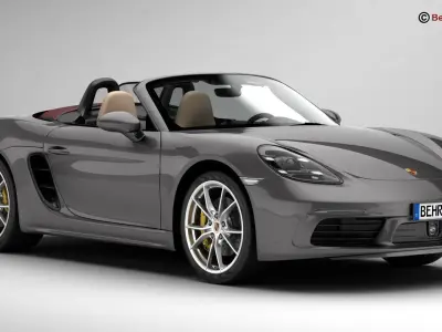 Porsche 718 Boxster 2017 3D model