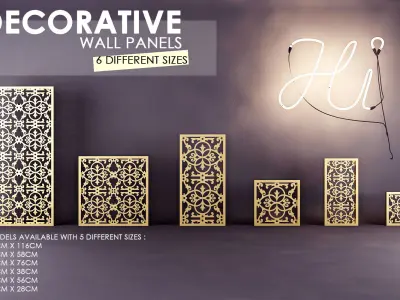 Decorative 3D Panel-Screen 3D model