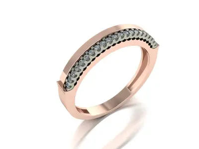 Jewelry Ring Gold 3D print model 10