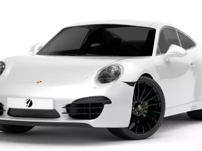 Porsche 911 White 3D model
