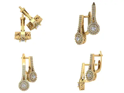 Earrings od60 3D print model