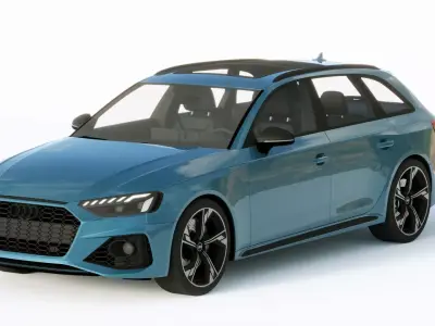 Audi RS4 Avant 2020 3D model