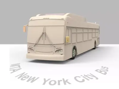 MTA New York City Bus printable 3D print model