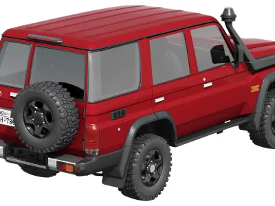 Toyota LandCruiser 70 GXL 2024 3D model