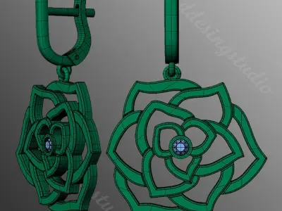 Earrings rk14 3D print model