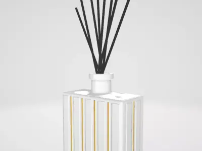 NEST New York Grapefruit Luxury Reed Diffuser Low-poly 3D model
