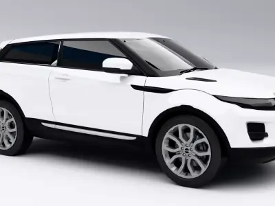 Land Rover Range Rover Evoque 2011 Low-poly 3D model