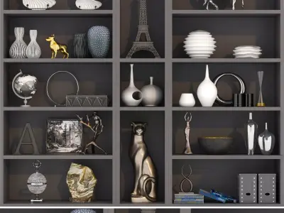 Set-173 eiffel tower shelf 3D model