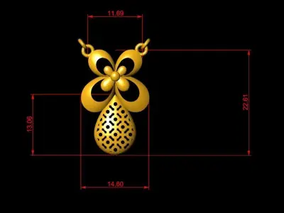 Pendant Necklace 3D print model buy