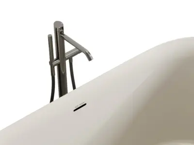 Triton Freestanding Stone Bath 1500mm Low-poly 3D model