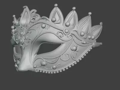 Royal Ornamental Venetian Mask 3D print model
