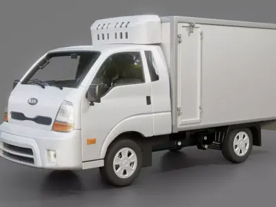 Kia Bongo K2700 Commercial Box Truck 3D model