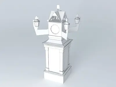The clock tower Free 3D model