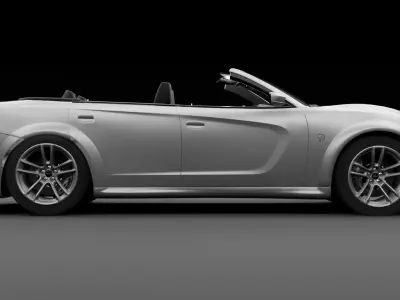 Dodge Charger Cabrio SRT Low-poly 3D model