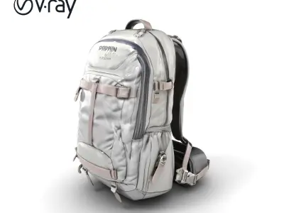 Outdoor Adventure Backpack Model Pack Low-poly 3D model