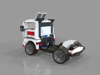 lego car truck Low-poly 3D model