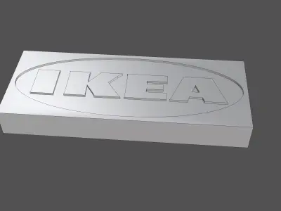 IKEA Logo Free 3D model
