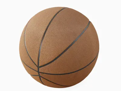 Basketball Ball Leather 4K 03 3D model
