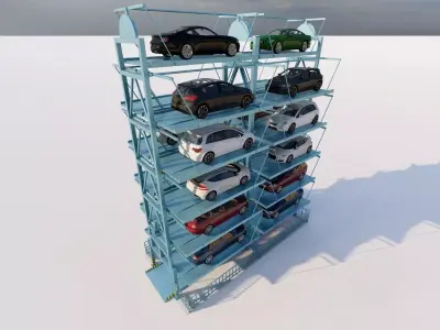 Parking-Parking Lot 3D model