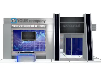 Booth Exhibition Stand a510 3D model