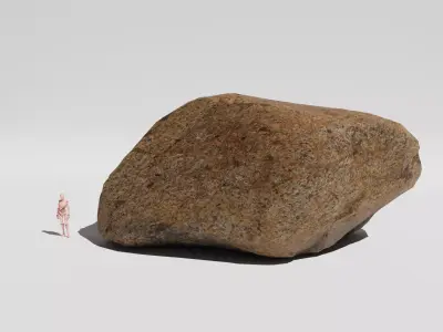 Granite Rock Free low-poly 3D model