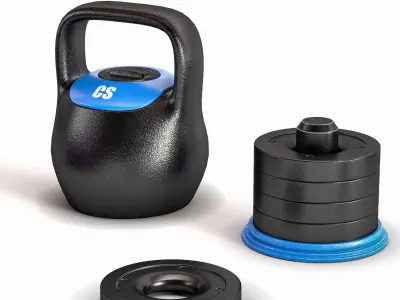 gym-collection dumbbell rack 3D model