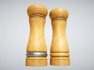 Salt and Pepper Cellar Low-poly 3D model