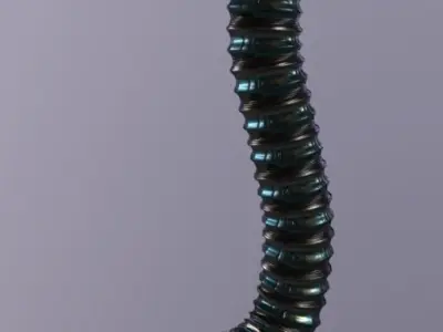 Sci-Fi FlexiPipe Low-poly 3D model