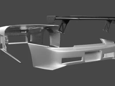 JS Racing Type S S2000 AP1 Low-poly 3D model