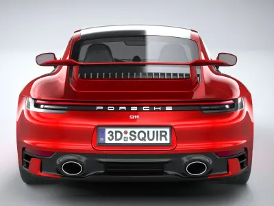 Porsche 911 Carrera S Aerokit 2020 3D model