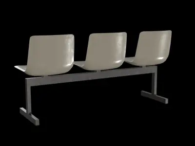 PATO Bench Model-4330 Steel Low-poly 3D model