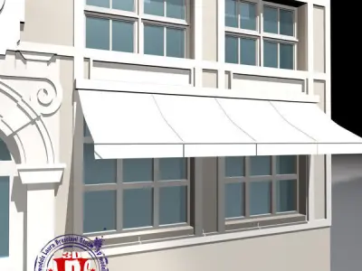 old style facade 3D model