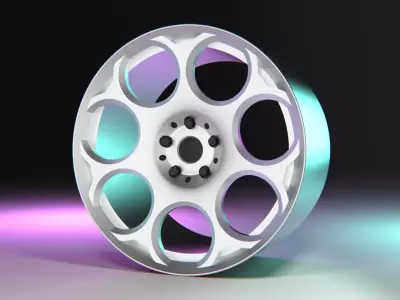 Alfa Romeo GT Blakcline rim 3D model